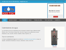 Tablet Screenshot of calentadoresdeaguaenmexico.com.mx